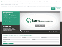 Tablet Screenshot of kennywastemanagement.co.uk